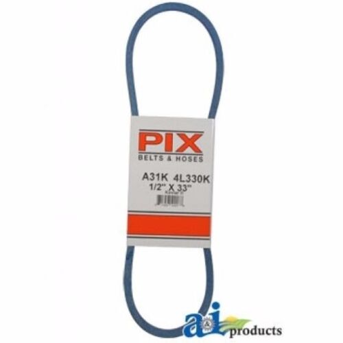 NEW PIX BELT PART # A31K 1/2 INCH x 33 INCH BLUE A-SECTION BELT