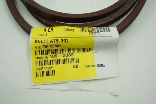GENUINE OEM TORO/EXMARK PART # 126-9835 HYDRO BELT; REPLACES 109-3388, 109-8069