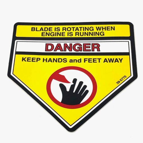 NEW GENUINE OEM TORO PART # 39-5770 DANGER DECAL STICKER; REPLACES 42-1390