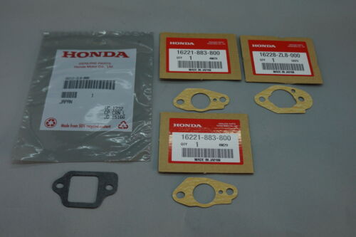 GENUINE HONDA CARBURETOR GASKET SET 16221-883-800 16228-ZL8-000 16212-ZL8-000