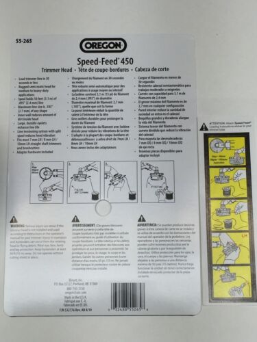 Oregon 55-265 Speed-Feed 450 Commercial Straight Shaft Trimmer Head