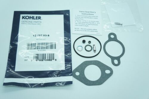 GENUINE OEM KOHLER PART # 12 757 03-S CARBURETOR KIT; KOHLER CARBURETOR KIT