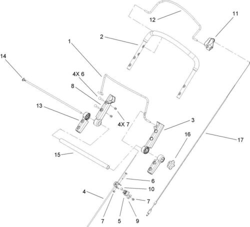 NEW GENUINE OEM TORO PART # 108-1028 STOP-BAIL FOR TORO INSIGHT LAWN MOWERS