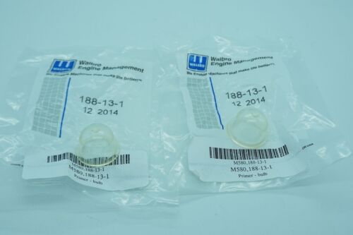 GENUINE OEM WALBRO PART# 188-13-1 PRIMER BULB (QTY 2) 615-744 49-027 HDA WYK