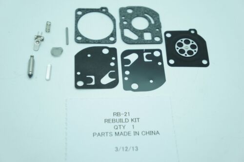 GENUINE OEM ZAMA PART # RB-21 CARB KIT; FITS SPECIFIC C1U CARBURETORS