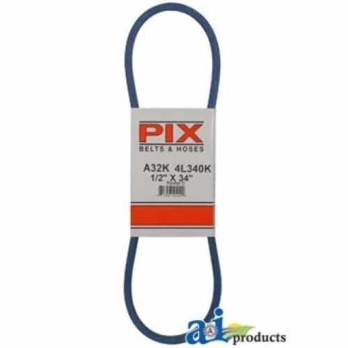 NEW PIX BELT PART # A32K 1/2 INCH x 34 INCH BLUE A-SECTION BELT