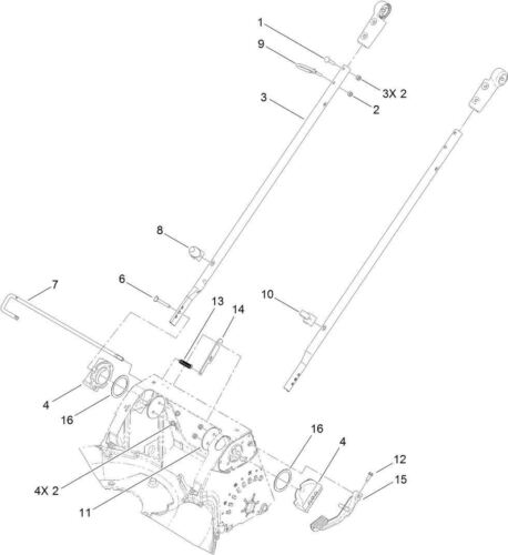 NEW GENUINE OEM TORO PART # 119-3847-03 HANDLE MOUNT;REP. 108-9340-03, 114-2791