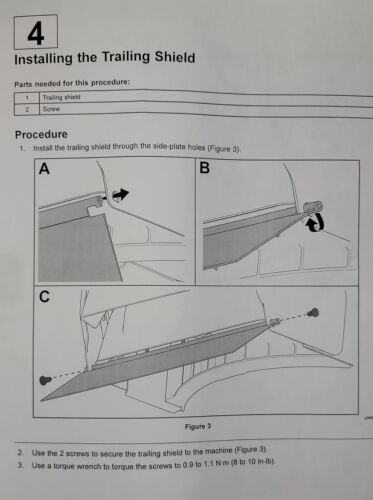 GENUINE OEM TORO PART # 145-5821; TRAILING SHIELD KIT
