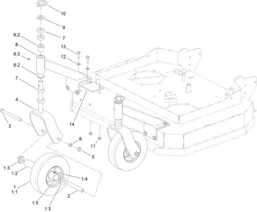 NEW GENUINE OEM TORO PART # 1-513338 FLAT WASHER FOR TORO ZERO TURN MOWERS