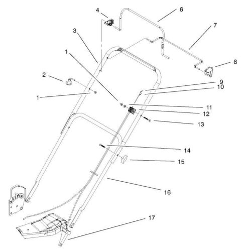 NEW GENUINE OEM TORO PART # 99-1587 BRAKE CABLE FOR TORO RECYCLER LAWNMOWERS