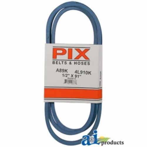 NEW PIX BELT PART # A89K 1/2 INCH x 91 INCH BLUE A-SECTION BELT