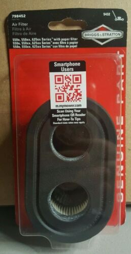 NEW GENUINE OEM BRIGGS & STRATTON PART # 5432K AIR FILTER;REPLACES 798452