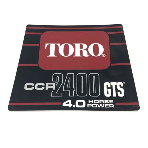 NEW GENUINE OEM TORO PART # 98-1355 CCR 2400 GTS SNOWTHROWER DECAL; 38409, 38412