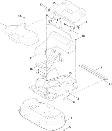 NEW GENUINE OEM TORO PART # 120-3318-01 FRAME FOR 30" TIMEMASTER; REP. 120-3318