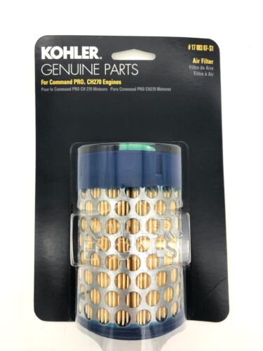 GENUINE OEM KOHLER PART # 17 883 07-S1; AIR FILTER WITH PRE-CLEANER