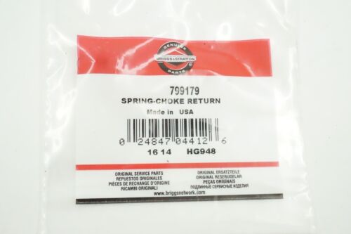 GENUINE OEM BRIGGS & STRATTON PART # 799179 CHOKE RETURN SPRING 11P902 SPRING