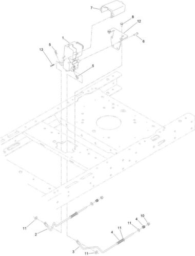 GENUINE OEM TORO PART # 136-4214 & 130-0795 BRAKE BOX ASSEMBLY; TORO TIMECUTTERS