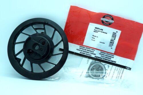 GENUINE OEM BRIGGS & STRATTON PART # 498144 RECOIL PULLEY/SPRING; QUANTUM RECOIL