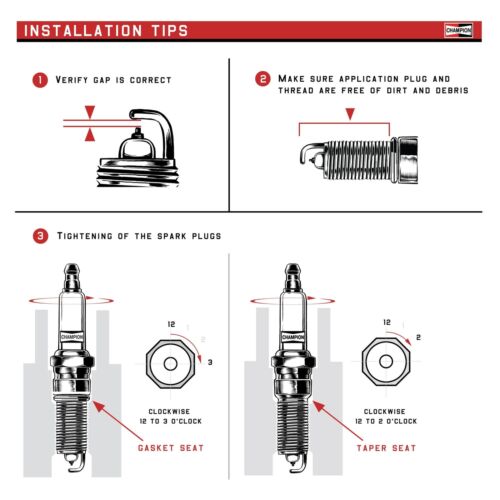 GENUINE OEM CHAMPION PART # CJ8; SPARK PLUG 4 PACK