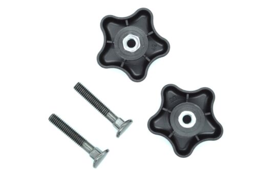 GENUINE OEM TORO PART # 92-2260 & 106-4161 SET OF TWO KNOBS & SCREWS FOR HANDLE