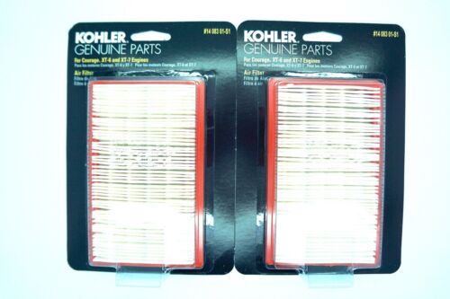 GENUINE OEM KOHLER PART # 14 083 01-S1 AIR FILTER 14 083 01-S (SET OF 2) COURAGE