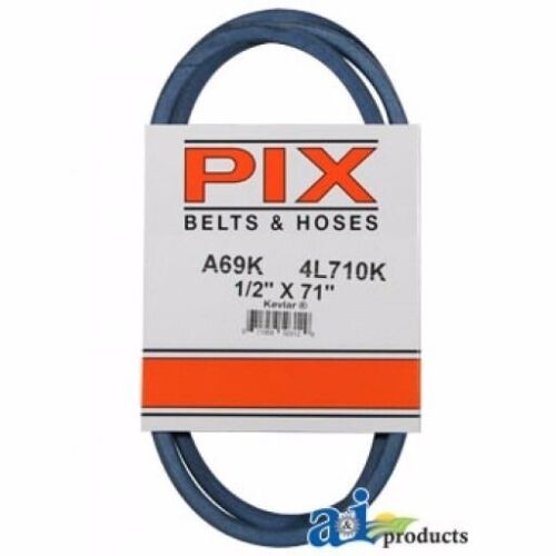 NEW PIX BELT PART # A69K 1/2 INCH x 71 INCH BLUE A-SECTION BELT