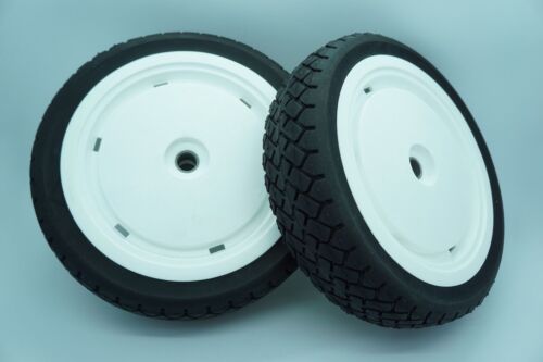 GENUINE OEM TORO PART # 92-9590 (QTY. 2) WHEEL ASSEMBLIES RECYCLER MOWER R-21SB