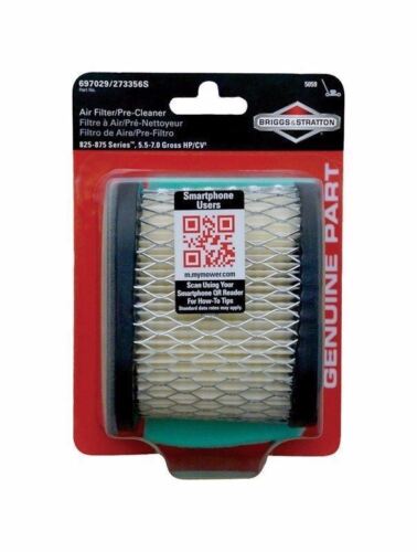 NEW GENUINE OEM BRIGGS & STRATTON PART # 5059K AIR FILTER;REP. #697029 & 273356S