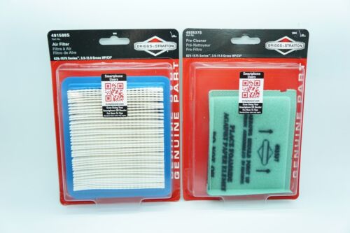 GENUINE OEM BRIGGS & STRATTON PART # 5043K & 5064K; 491588S & 493537S AIR FILTER