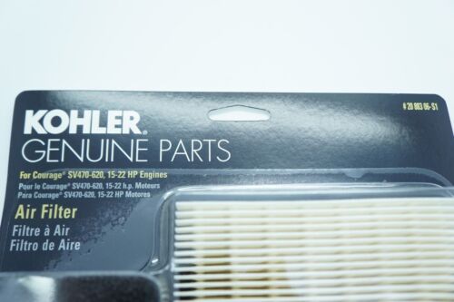 GENUINE OEM KOHLER # 20 883 06-S1 AIR FILTER KIT; REPL. 20 883 06-S 20 083 02-S