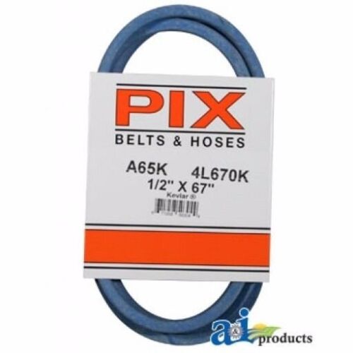 NEW PIX BELT PART # A65K 1/2 INCH x 67 INCH BLUE A-SECTION BELT