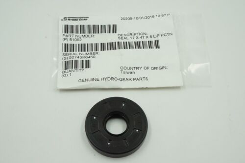 NEW GENUINE OEM HYDRO GEAR PART # 51092 LIP SEAL; BDP-21L HYDRO PUMP FRONT SEAL