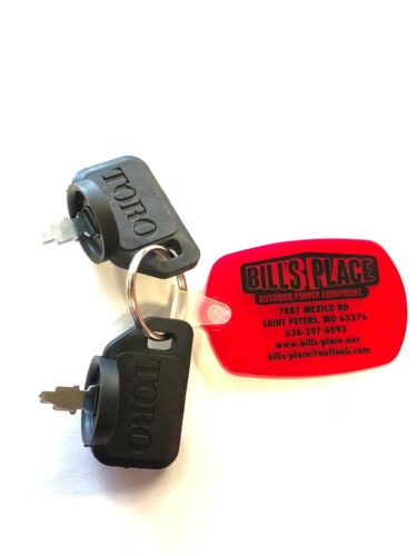 GENUINE TORO PART #63-8360 KEY (SET OF 2);TORO MOWER & SNOWBLOWER KEY & KEYCHAIN