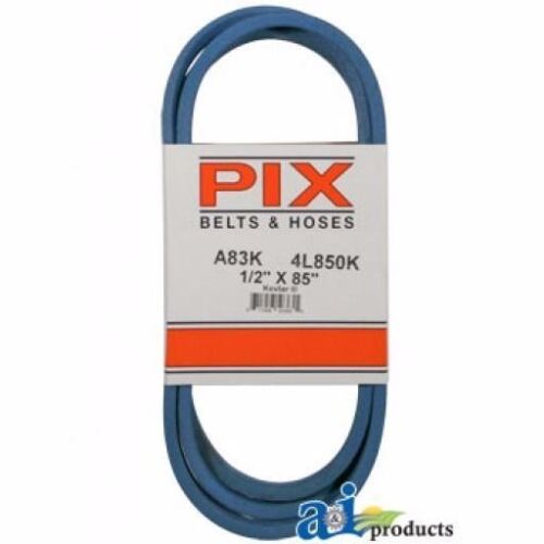 NEW PIX BELT PART # A83K 1/2 INCH x 85 INCH BLUE A-SECTION BELT