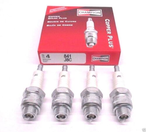 GENUINE OEM CHAMPION PART # J8C; SPARK PLUG 4 PACK