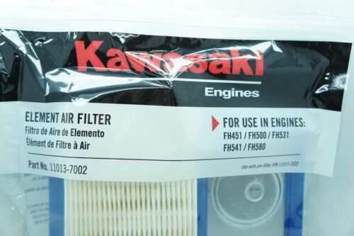 GENUINE OEM KAWASAKI PART # 11013-7002 AIR FILTER; FH451 FH500 FH531 FH541 FH580