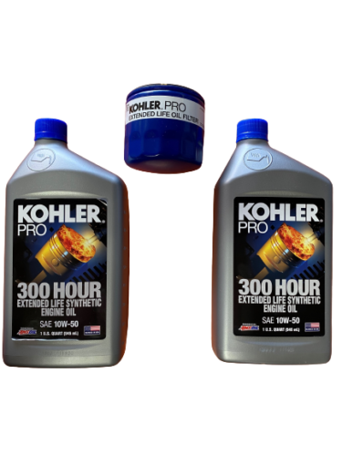 KOHLER PART # 25 850 02-S 300 HOUR OIL CHANGE KIT; 2 QUARTS OF OIL AND FILTER