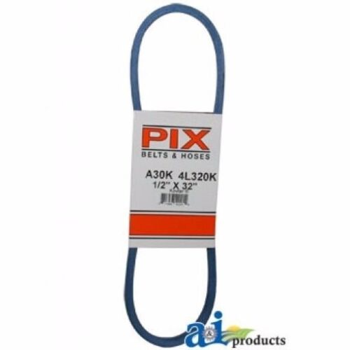 NEW PIX BELT PART # A30K 1/2 INCH x 32 INCH BLUE A-SECTION BELT