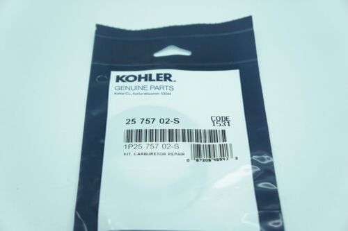 GENUINE OEM KOHLER PART # 25 757 02-S CARBURETOR KIT; K SERIES CARBURETOR KIT