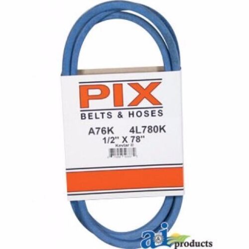 NEW PIX BELT PART # A76K 1/2 IN x 78 IN BLUE A-SECTION BELT; REP. 9543004