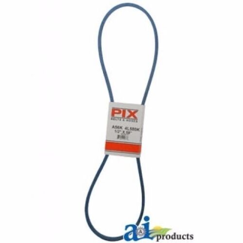 NEW PIX BELT PART # A56K 1/2 INCH x 58 INCH BLUE A-SECTION BELT