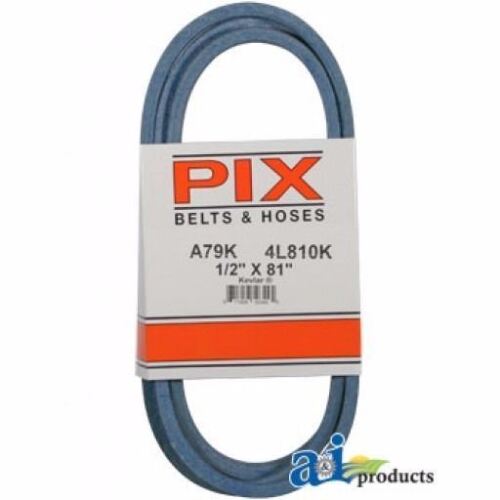 NEW PIX BELT PART # A79K 1/2 INCH x 81 INCH BLUE A-SECTION BELT