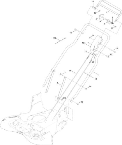 NEW GENUINE OEM TORO PART # 127-6868 TRACTION CABLE FOR TORO TURFMASTER MOWERS