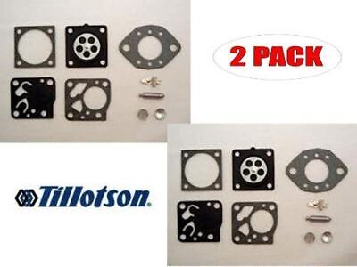 2 PACK NEW TILLOTSON CARBURETOR REPAIR KIT PART NUMBER RK-14HU