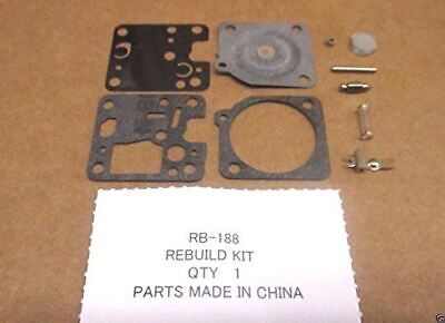 GENUINE OEM ZAMA PART # RB-188; CARBURETOR REBUILD KIT