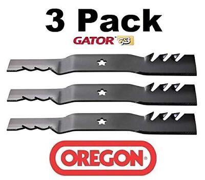 3 PACK NEW OREGON PART # 95-605 GATOR G3 BLADE, 18-7/16" FOR ARIENS HUSQVARNA