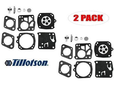 2 PACK NEW TILLOTSON PART RK-23HS CARBURETOR REPAIR KIT FOR HOMELITE XL98 HUSKY