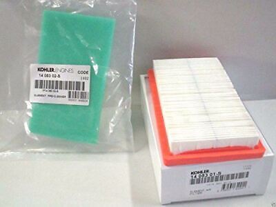 GENUINE OEM KOHLER PART # 14 083 19-S & 14 083 02-S; AIR FILTER & PRE-FILTER KIT