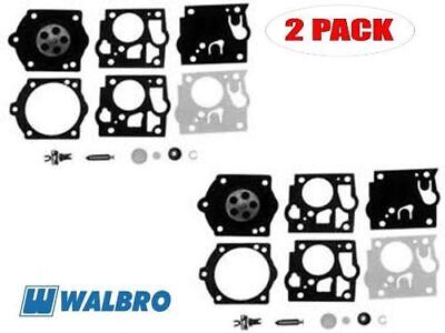 2 PACK NEW GENUINE OEM WALBRO PART # K10-SDC CHAINSAW CARBURETOR REPAIR KITS