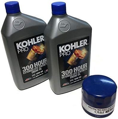 KOHLER PART # 25 850 02-S 300 HOUR OIL CHANGE KIT; 2 QUARTS OF OIL AND FILTER